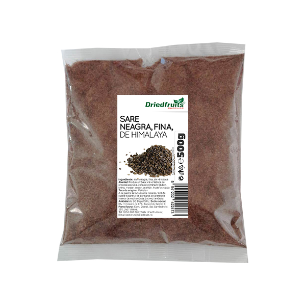 Sare neagra (fina) de Himalaya - 500 g imagine produs 2021 Dried Fruits